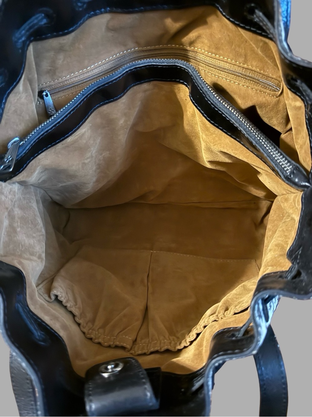 Patricia Nash Witney Drawstring Tote Python Print - Picture 8 of 9